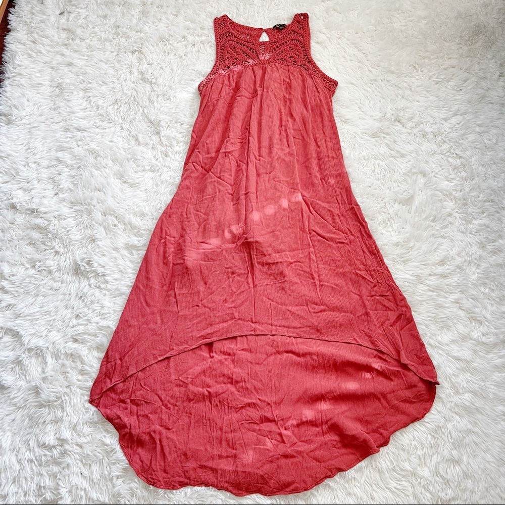 CUPIO Women’s Sleeveless Lace Summer Dress Sz L